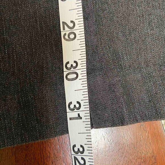 Larry Levine Women's grey with Lace Stripes Trousers Straight Fit size 8 - Picture 9 of 12